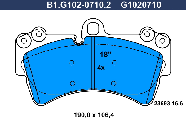 Remblokset Galfer B1.G102-0710.2