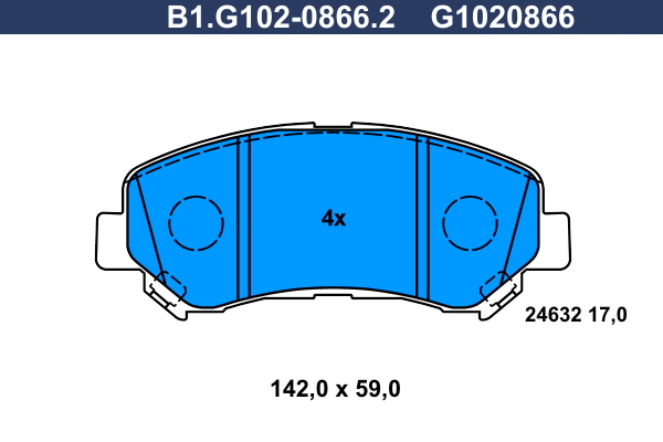 Remblokset Galfer B1.G102-0866.2