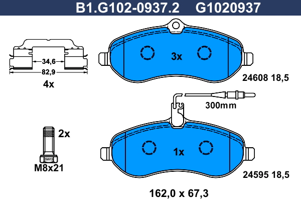 Remblokset Galfer B1.G102-0937.2