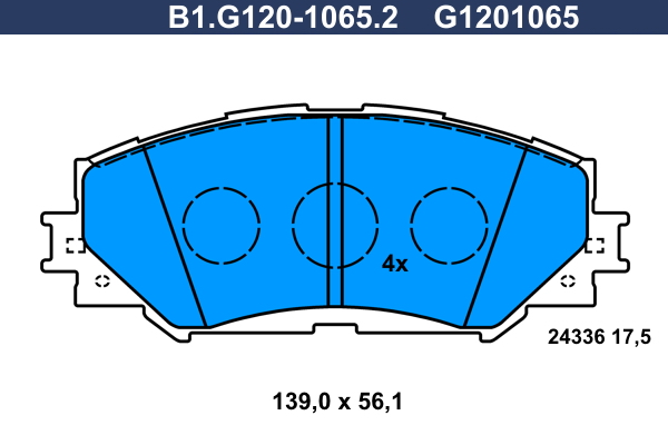 Remblokset Galfer B1.G120-1065.2