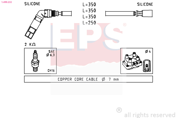 Bougiekabelset EPS 1.499.232