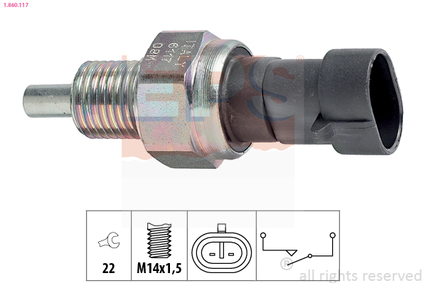 Achteruitrijlichtschakelaar EPS 1.860.117