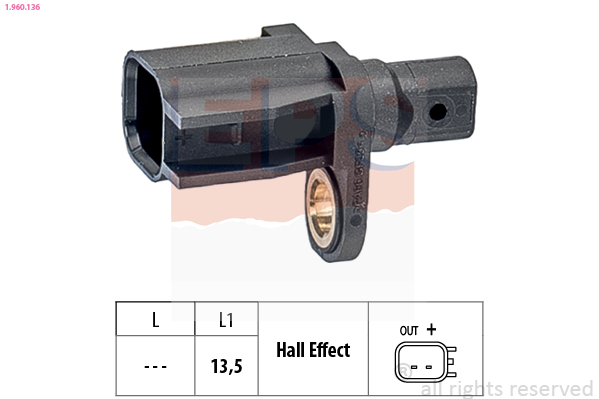 ABS sensor EPS 1.960.136