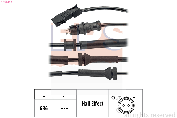 ABS sensor EPS 1.960.157