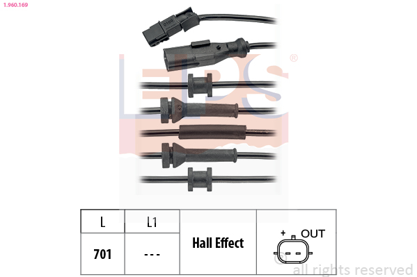 ABS sensor EPS 1.960.169