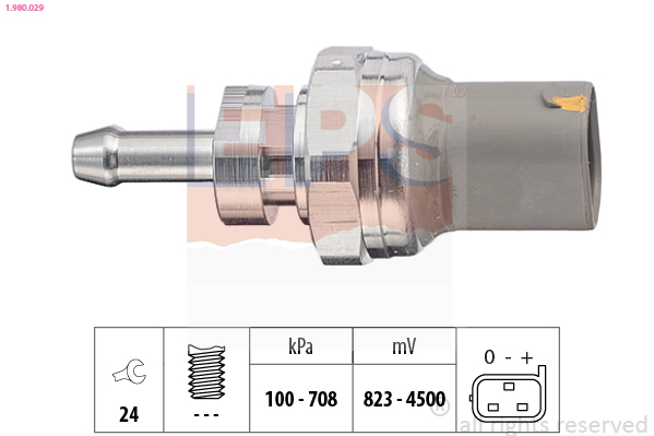 Sensor, uitlaatgasdruk EPS 1.980.029