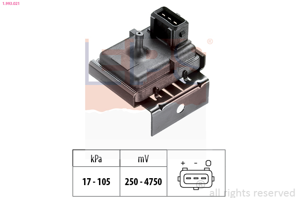 Inlaatdruk-/map sensor EPS 1.993.021