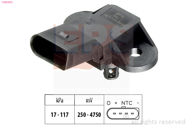 MAP sensor EPS 1.993.072