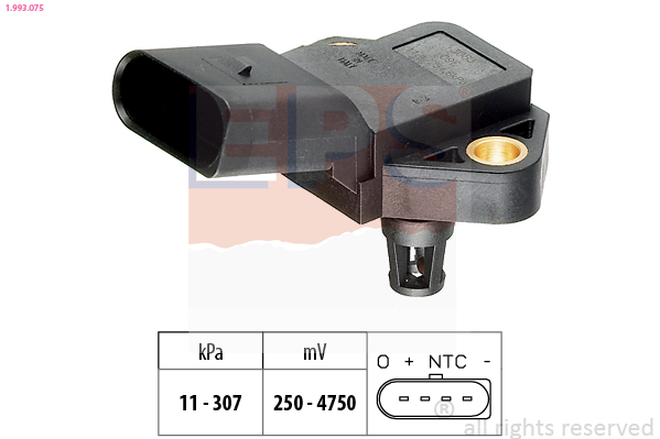 Uitlaatgasdruk sensor EPS 1.993.075