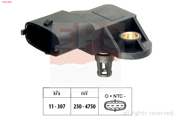 Uitlaatgasdruk sensor EPS 1.993.082