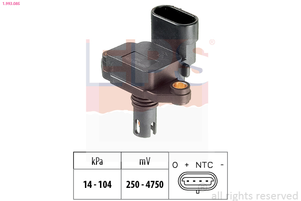 MAP sensor EPS 1.993.085