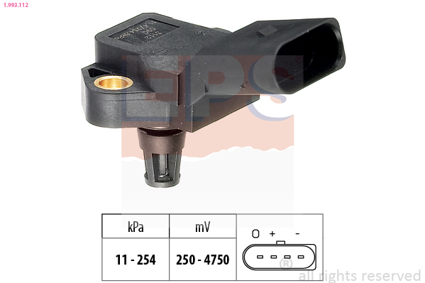 Uitlaatgasdruk sensor EPS 1.993.112