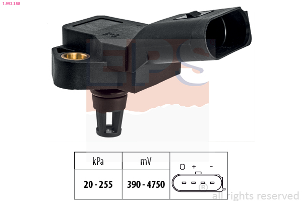 Uitlaatgasdruk sensor EPS 1.993.188