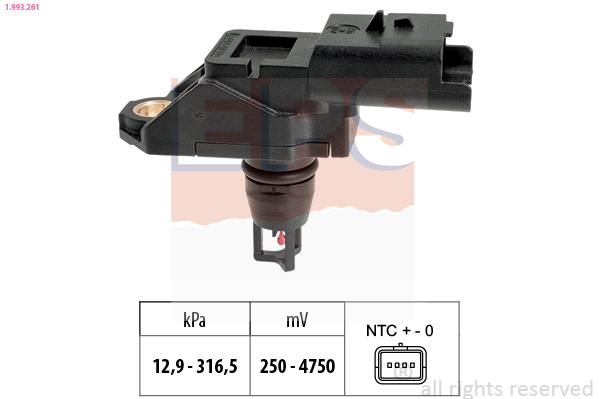 Uitlaatgasdruk sensor EPS 1.993.261