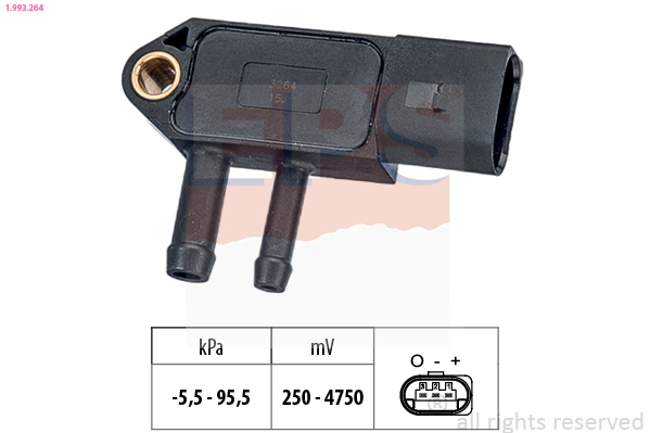 Uitlaatgasdruk sensor EPS 1.993.264