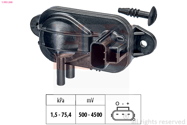 Uitlaatgasdruk sensor EPS 1.993.268