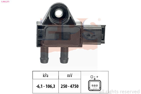 Uitlaatgasdruk sensor EPS 1.993.271