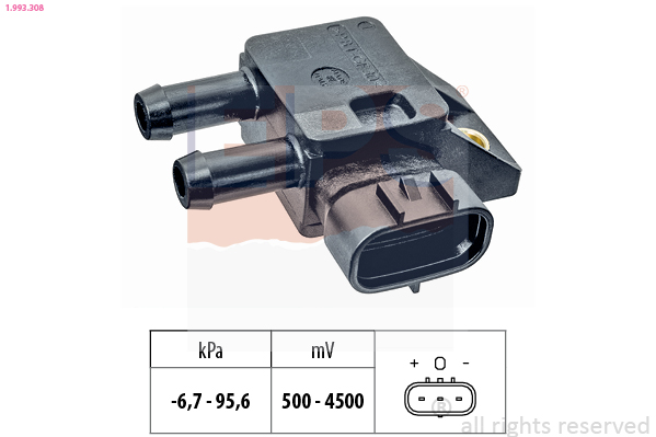 Uitlaatgasdruk sensor EPS 1.993.308