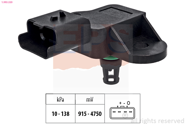 Inlaatdruk-/map sensor EPS 1.993.320