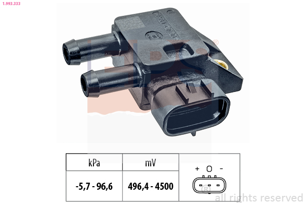 Uitlaatgasdruk sensor EPS 1.993.333