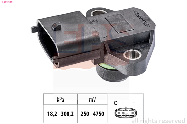 Uitlaatgasdruk sensor EPS 1.993.345