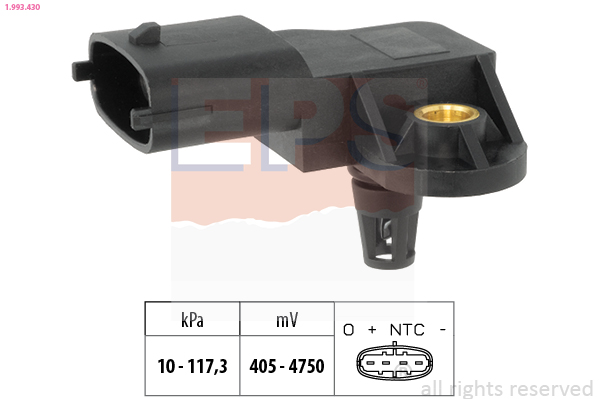 Luchtdruksensor, hoogteregelaar EPS 1.993.430
