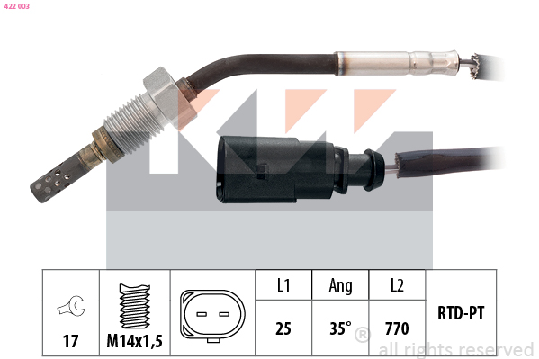 Sensor uitlaatgastemperatuur KW 422 003