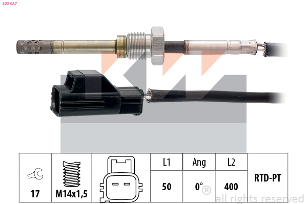 Sensor uitlaatgastemperatuur KW 422 087