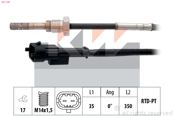 Sensor uitlaatgastemperatuur KW 422 128