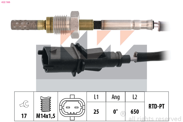 Sensor uitlaatgastemperatuur KW 422 166