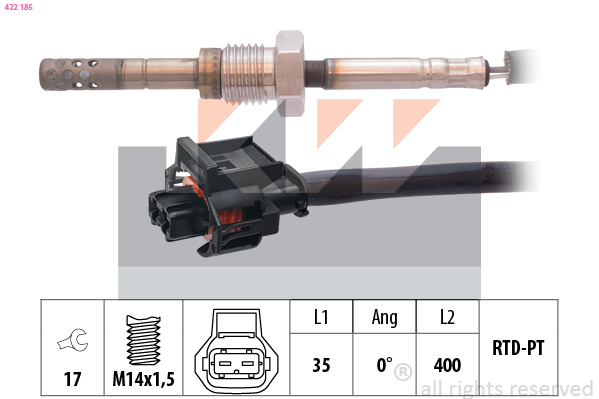 Sensor uitlaatgastemperatuur KW 422 185