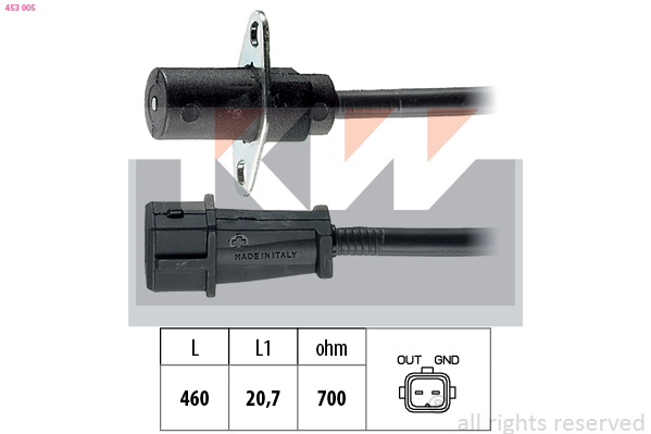 Krukas positiesensor KW 453 005