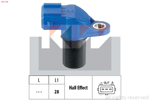 Nokkenas positiesensor KW 453 105