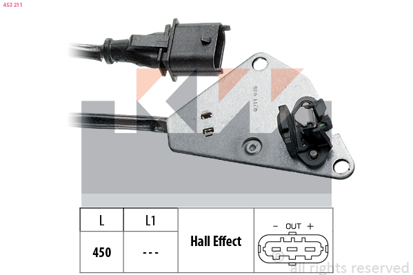 Nokkenas positiesensor KW 453 211