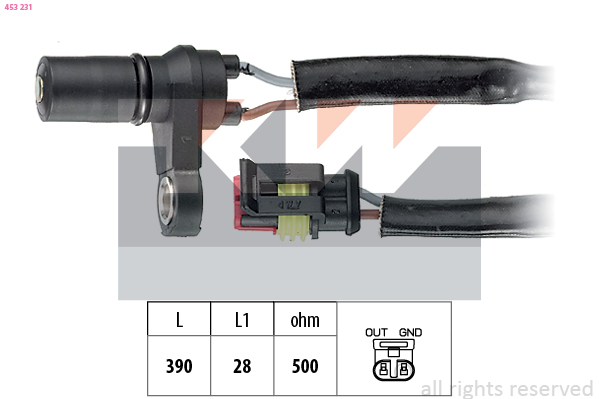 Toerentalsensor KW 453 231