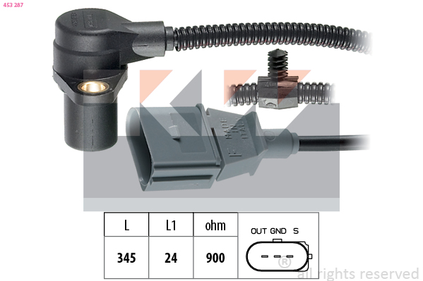 Krukas positiesensor KW 453 287