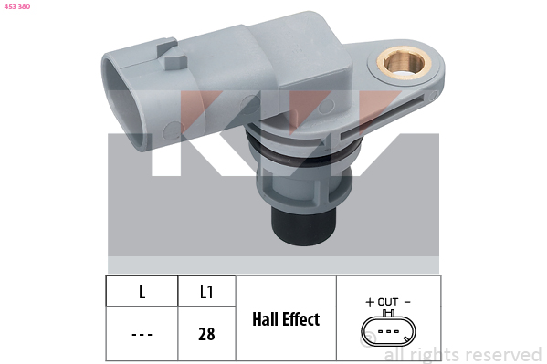 Nokkenas positiesensor KW 453 380