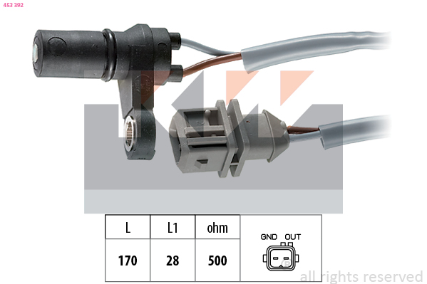 Toerentalsensor KW 453 392