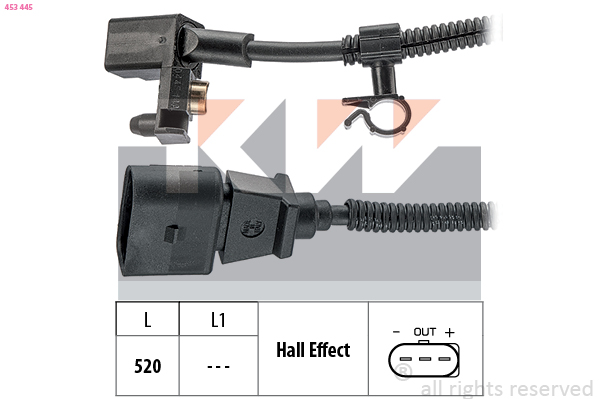 Krukas positiesensor KW 453 445