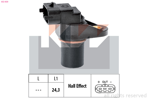 Nokkenas positiesensor KW 453 459