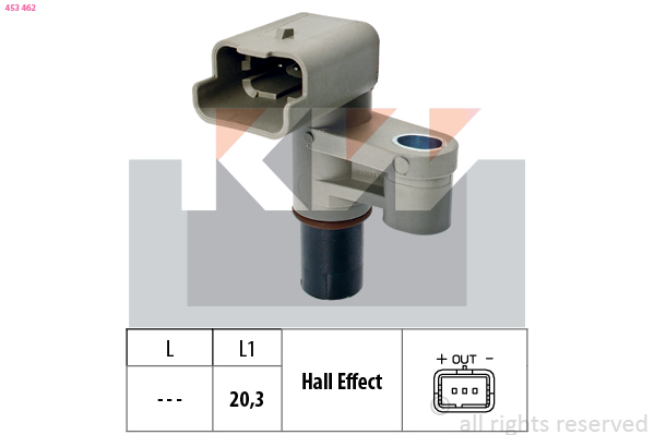 Nokkenas positiesensor KW 453 462