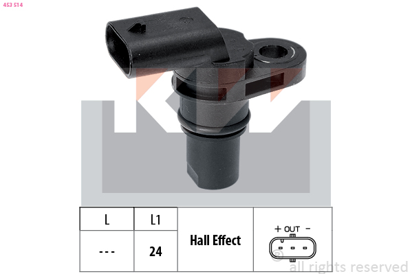 Nokkenas positiesensor KW 453 514