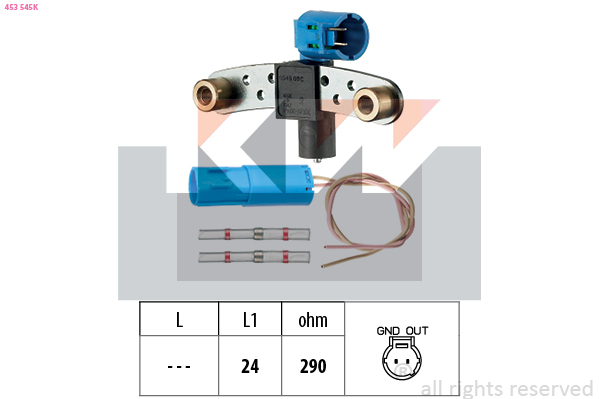 Krukas positiesensor KW 453 545K