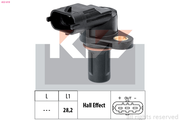 Nokkenas positiesensor KW 453 619