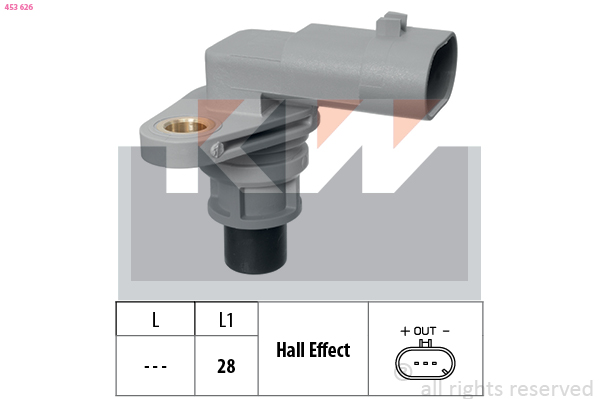 Nokkenas positiesensor KW 453 626