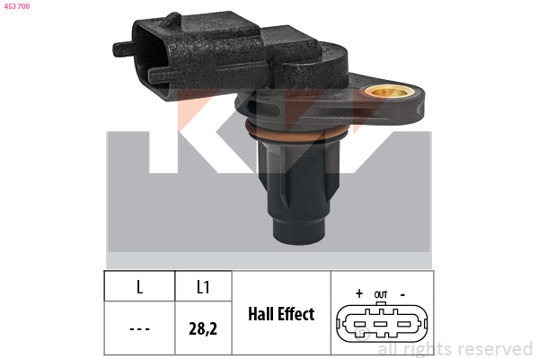 Nokkenas positiesensor KW 453 700