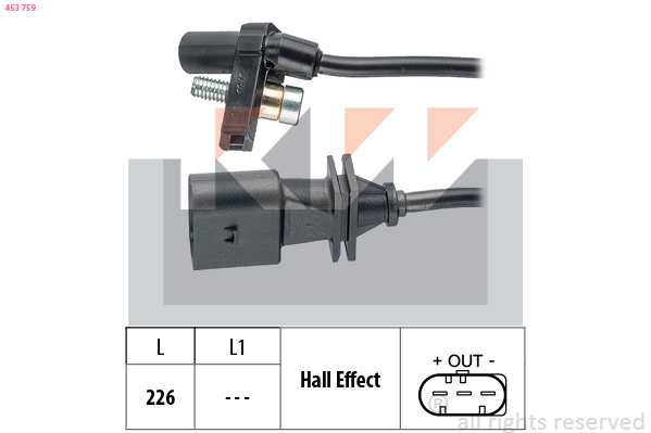 Krukas positiesensor KW 453 759