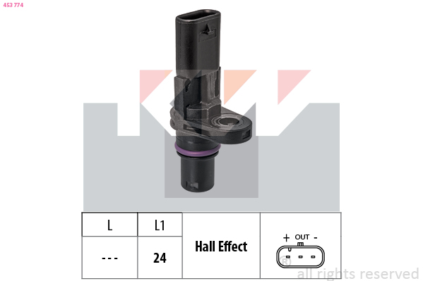 Nokkenas positiesensor KW 453 774