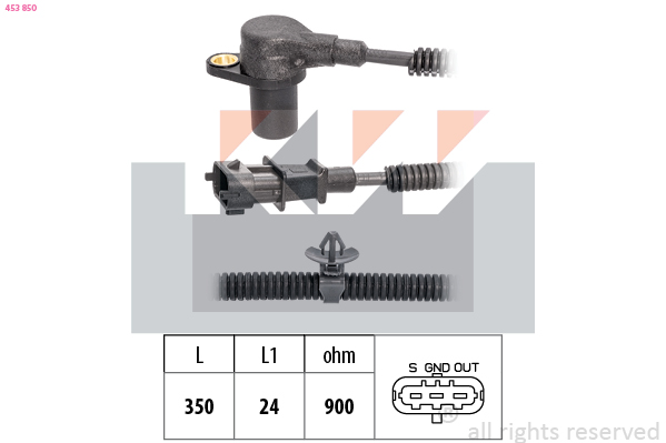 Krukas positiesensor KW 453 850