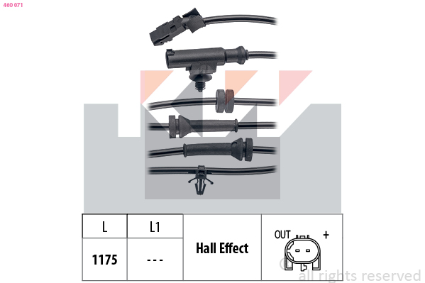 ABS sensor KW 460 071